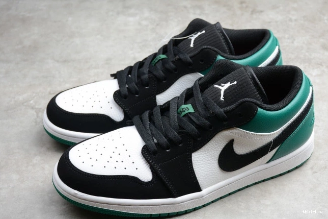 Cheap TBK Mystic Black Air Jordan Low Green 553558-113 White 1 0818